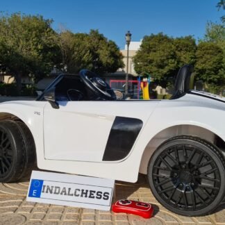 COCHE AUDI R8 SPYDER 12v, BLANCO - BJJ2198 -  INDA439-AC